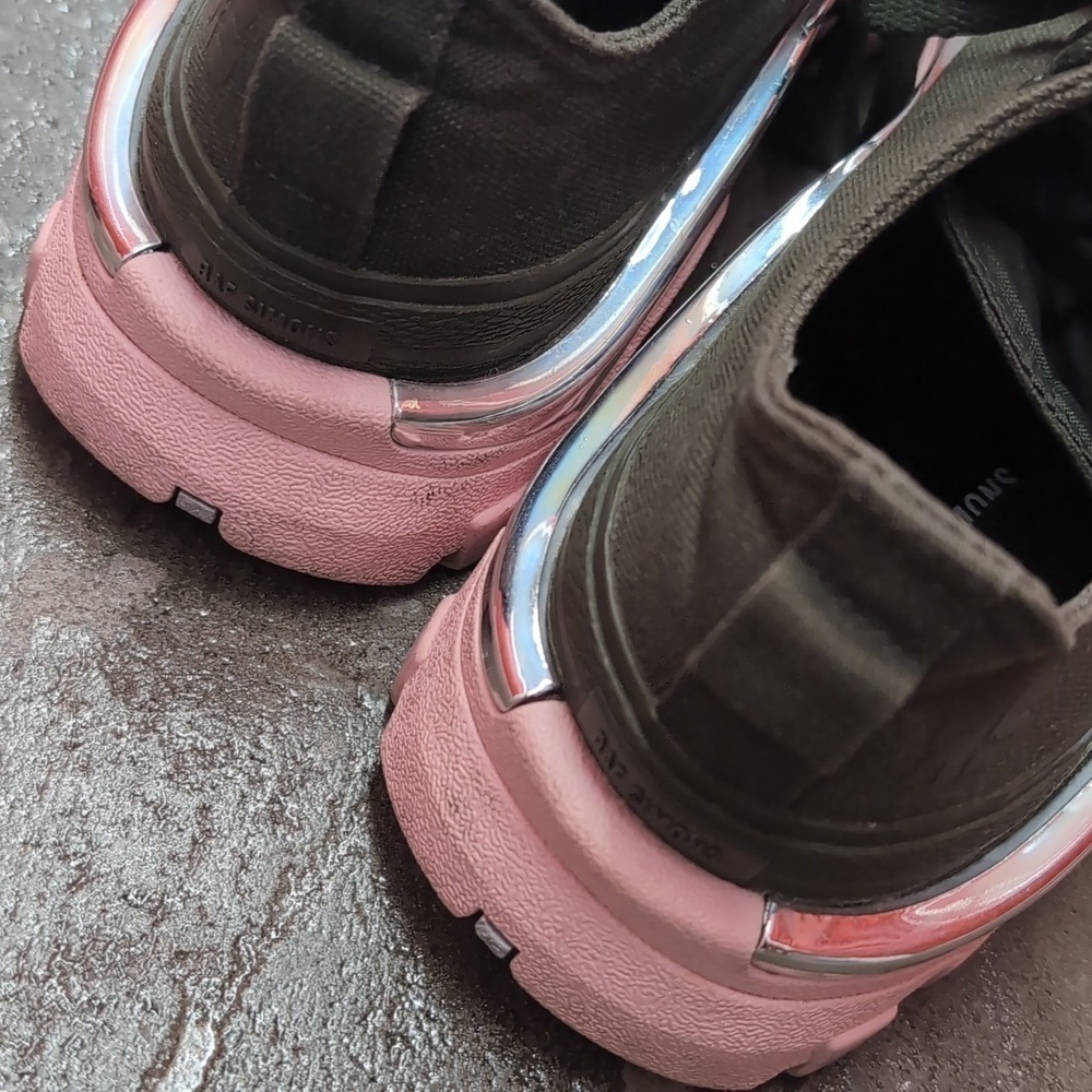 Raf Simons Adidas Runner Green Pink Chrome Sneakers US Men's 6 - Picture 6 of 10
